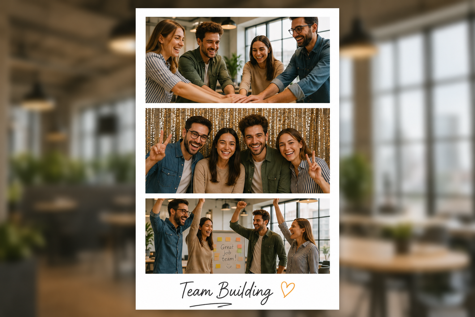 Team building — photobooth AC Pétillant en situation