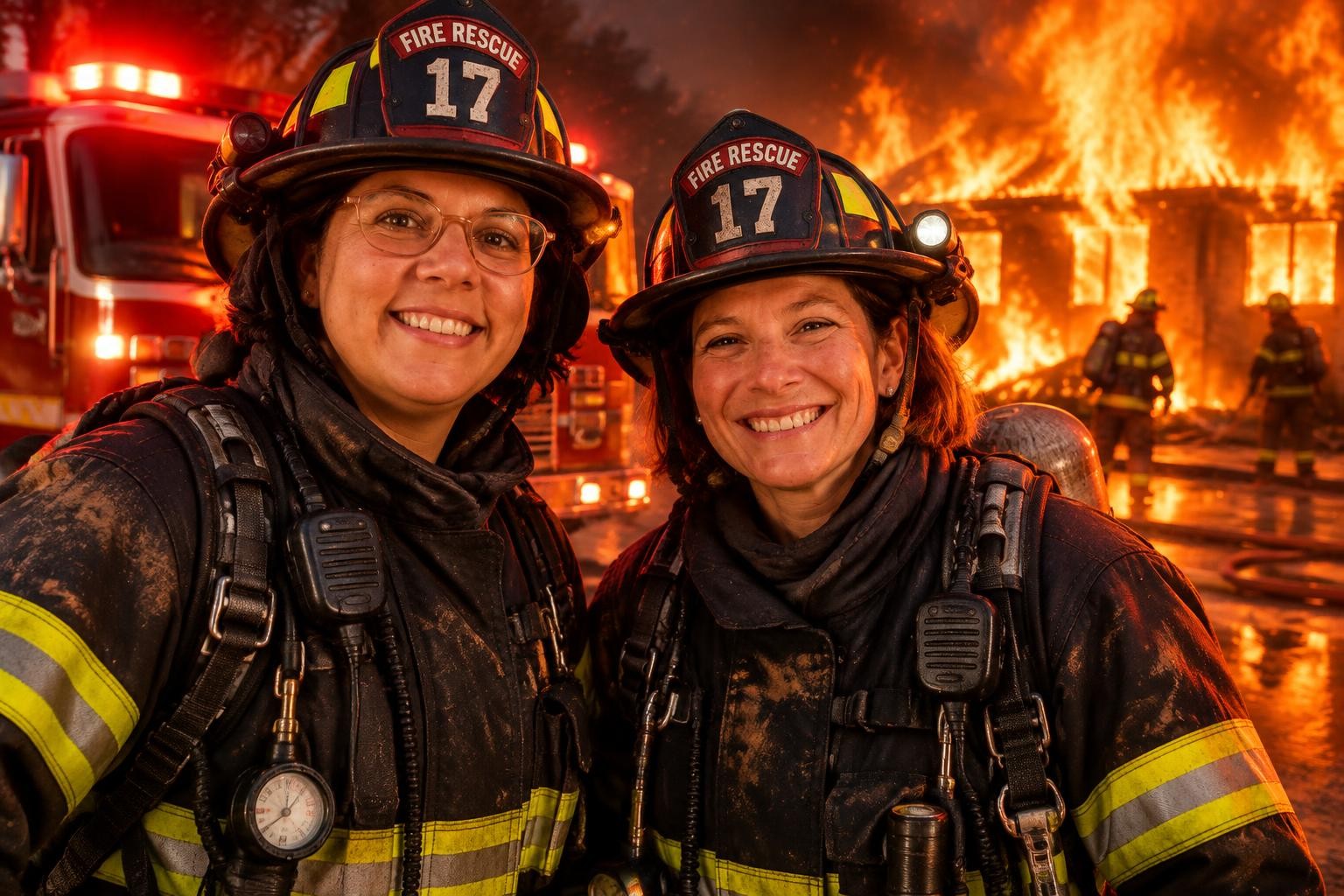 Option IA photobooth — Thème pompiers