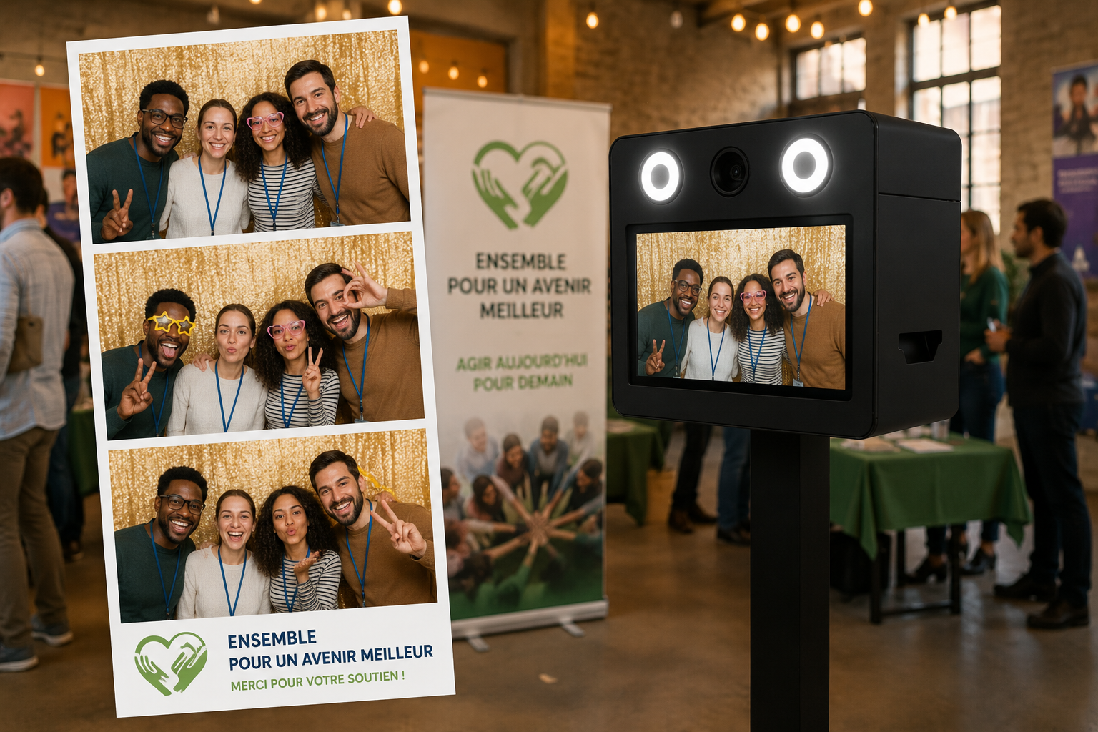 Photobooth pour entreprise, collectivité ou association lors d'un événement