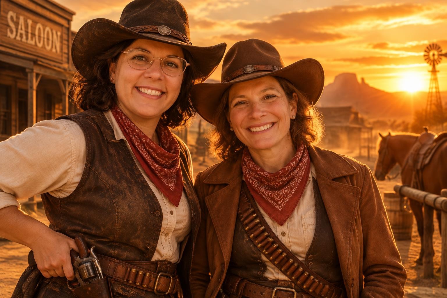 Option IA photobooth — Thème western
