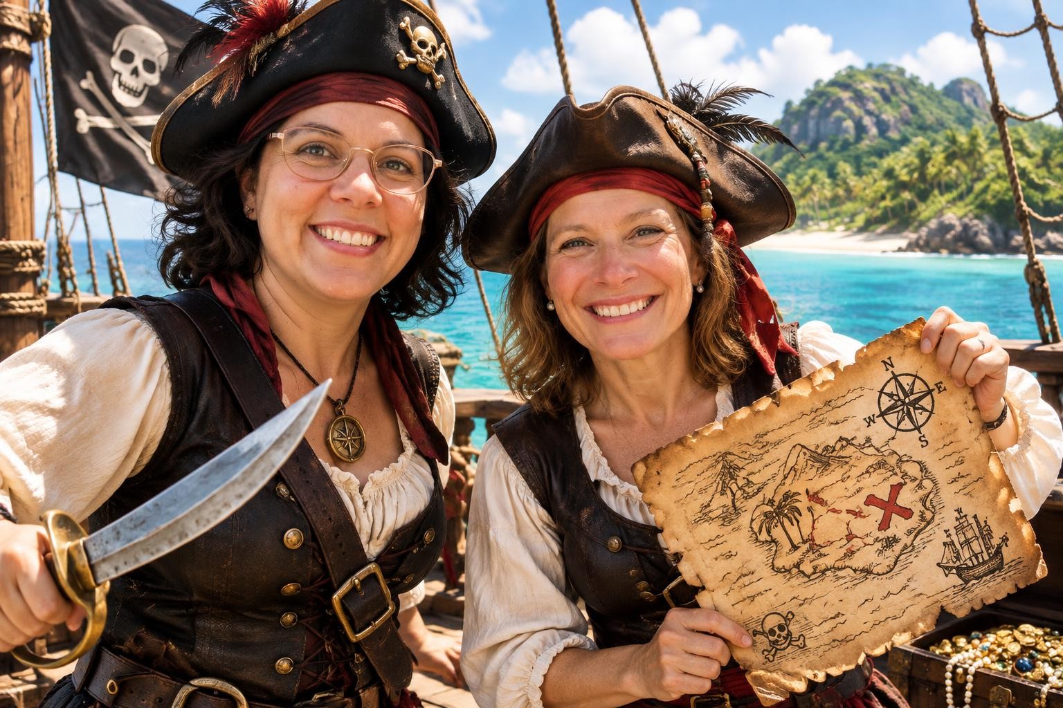 Option IA photobooth — Thème pirates